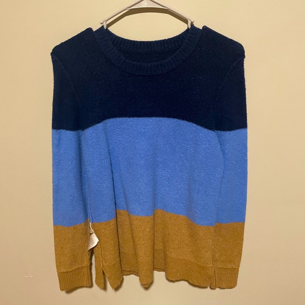 J crew colorblock sweater